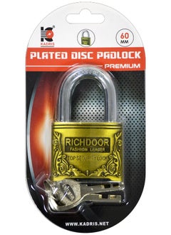 KADRIS Cabinet Lock Steel Coiled Secure with Integrated Key 60 MM Long 1.0 CM Diameter HA-1857 Thick Heavy Duty Anti-Theft Anti-Cut Uncuttable High Security Lock  - Image 4