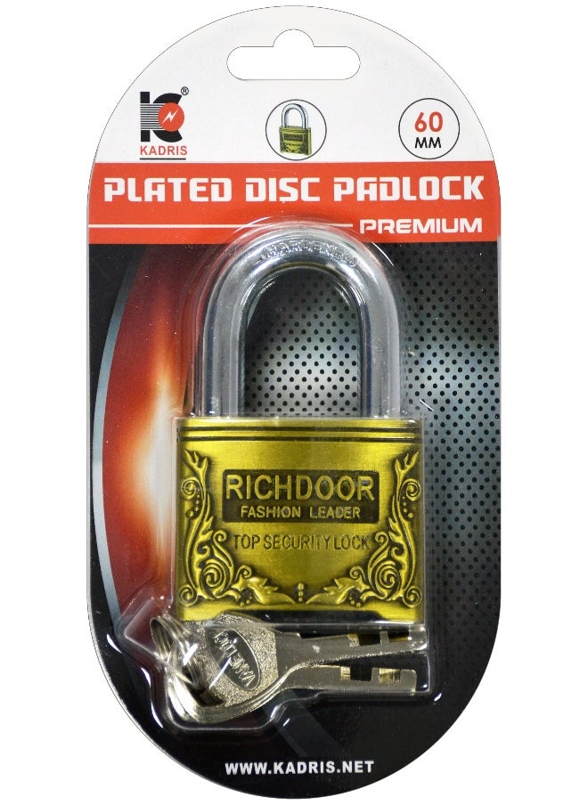 KADRIS Cabinet Lock Steel Coiled Secure with Integrated Key 60 MM Long 1.0 CM Diameter HA-1857 Thick Heavy Duty Anti-Theft Anti-Cut Uncuttable High Security Lock  - Image 4
