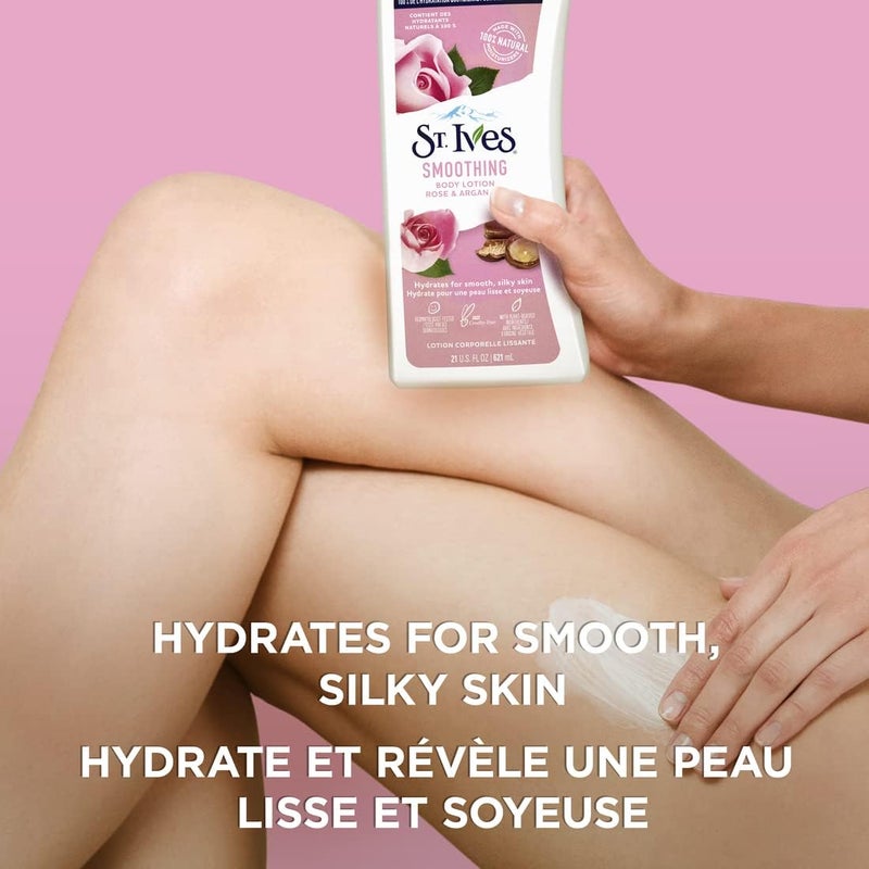 ST. Ives Smoothing Body Lotion with Rose and Argan Oil 621 ML - Image 2
