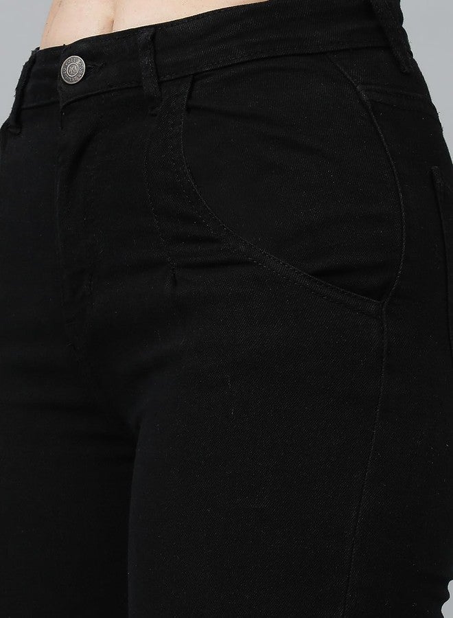 KOTTY Women High Rise Cotton Lycra Slim fit Solid Jeans - Image 5