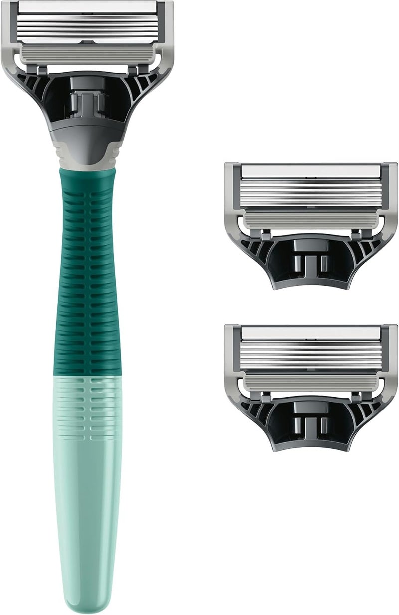 Harry's - Razor Handle and 3 Razor Blade Refill Cartridges - Sage - Image 2