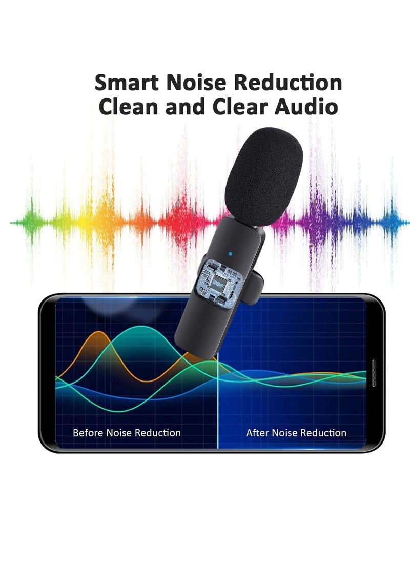 BORTONY Professional Wireless Lavalier Microphone for Android Computer Cordless Omnidirectional Condenser Recording Mic with USB C Interface for Interview Video Podcast Vlog YouTube  - Image 3
