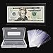 MUDOR Dollar Bill Holder with Storage Case MUDOR PP Material 100 Pieces Clear Paper Money Currency Collection Sleeves Protector Bag Banknotes Protector Slab Holder - Image 3