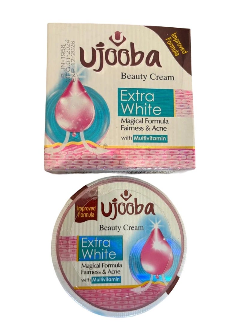 Ujooba Beauty Cream Extra White Magical Formula Fairness And Acne With Multivitamin - Image 2