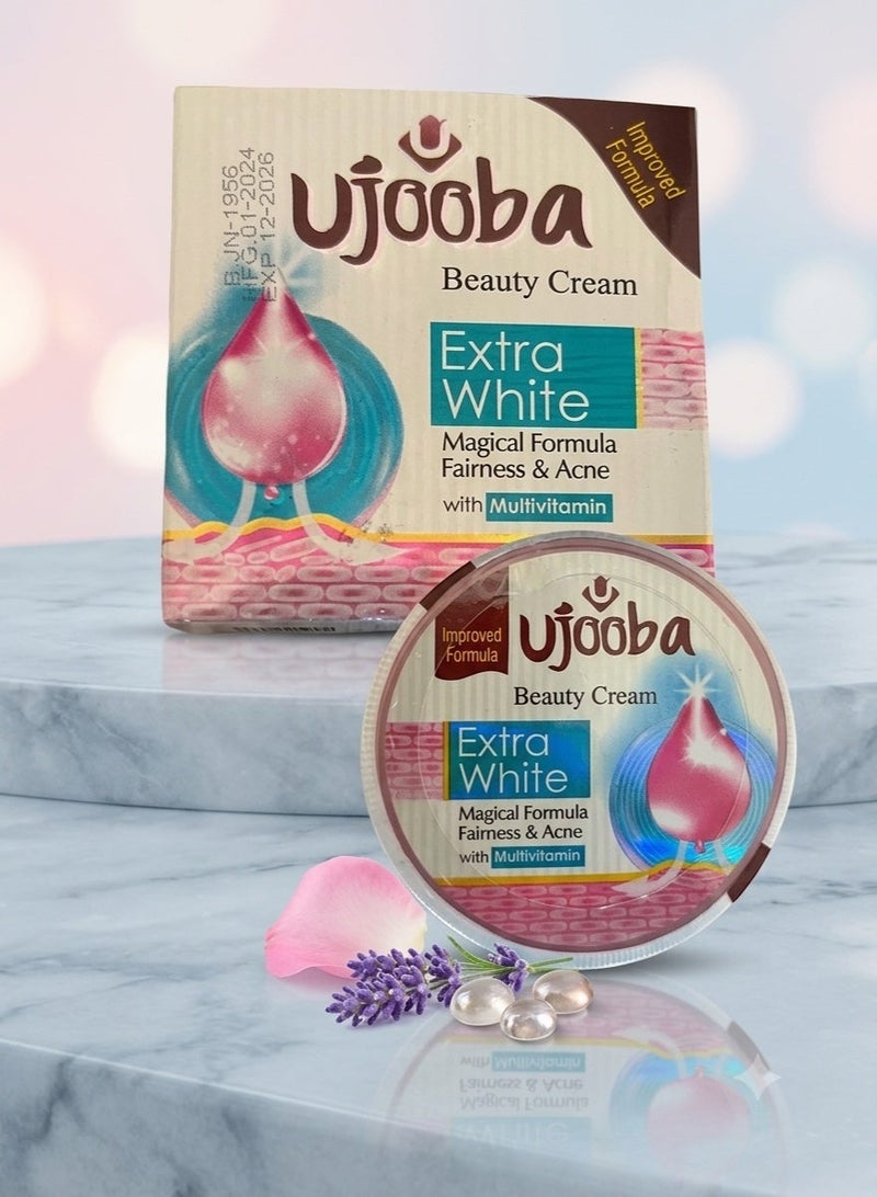 Ujooba Beauty Cream Extra White Magical Formula Fairness And Acne With Multivitamin - Image 1