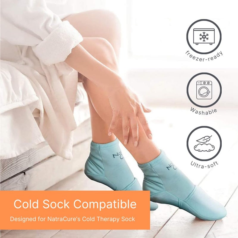 NatraCure Replacement Gel Packs for Cold Therapy Socks - (4-Piece Set) Extra Gel Ice Packs Reusable, Compresses for Injuries, Flexible Ice Packs Reusable, Small Ice Packs, Thin Ice Packs - GP23-24 - Image 3