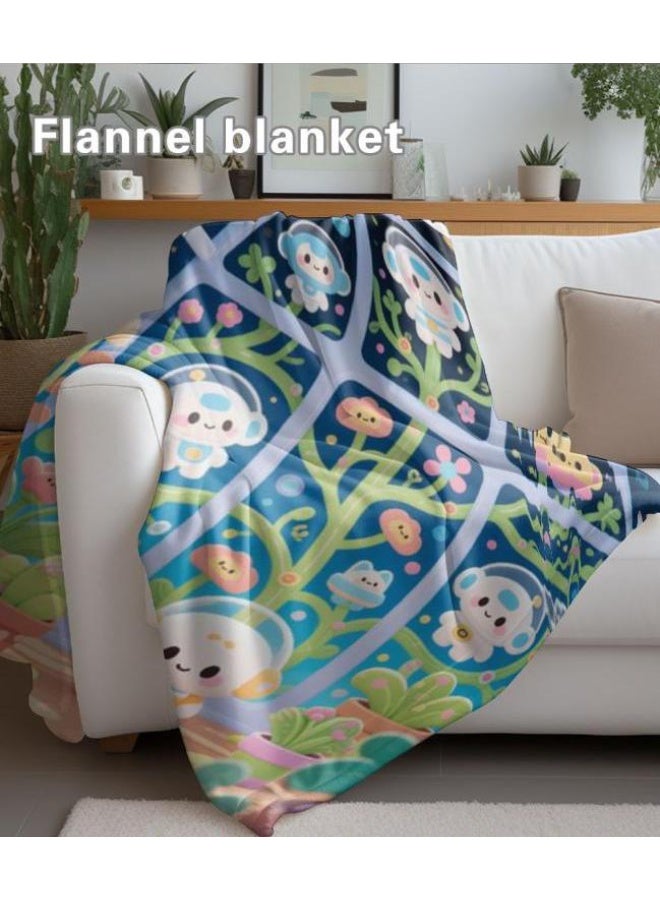general Baby and children's cartoon flannel thin blanket (warm and comfortable, suitable for sleep, game use) 70cm*100cm - Image 3