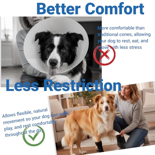JURUAA Dog Booties for Injured Paw,Breathable Wound Recovery Boots, Dog Socks to Prevent Licking Paws,Waterproof Wound Protector,Feet Cover Bandage Shoe Small - Image 4