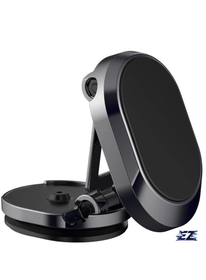 ELTRAZONE "Magnetic Car Phone Holder – Foldable Dashboard Mount with 360° Adjustable Rotation, Aluminum Magnet for Car, Table, Kitchen, and More (MODEL A - 360º)" - Image 1