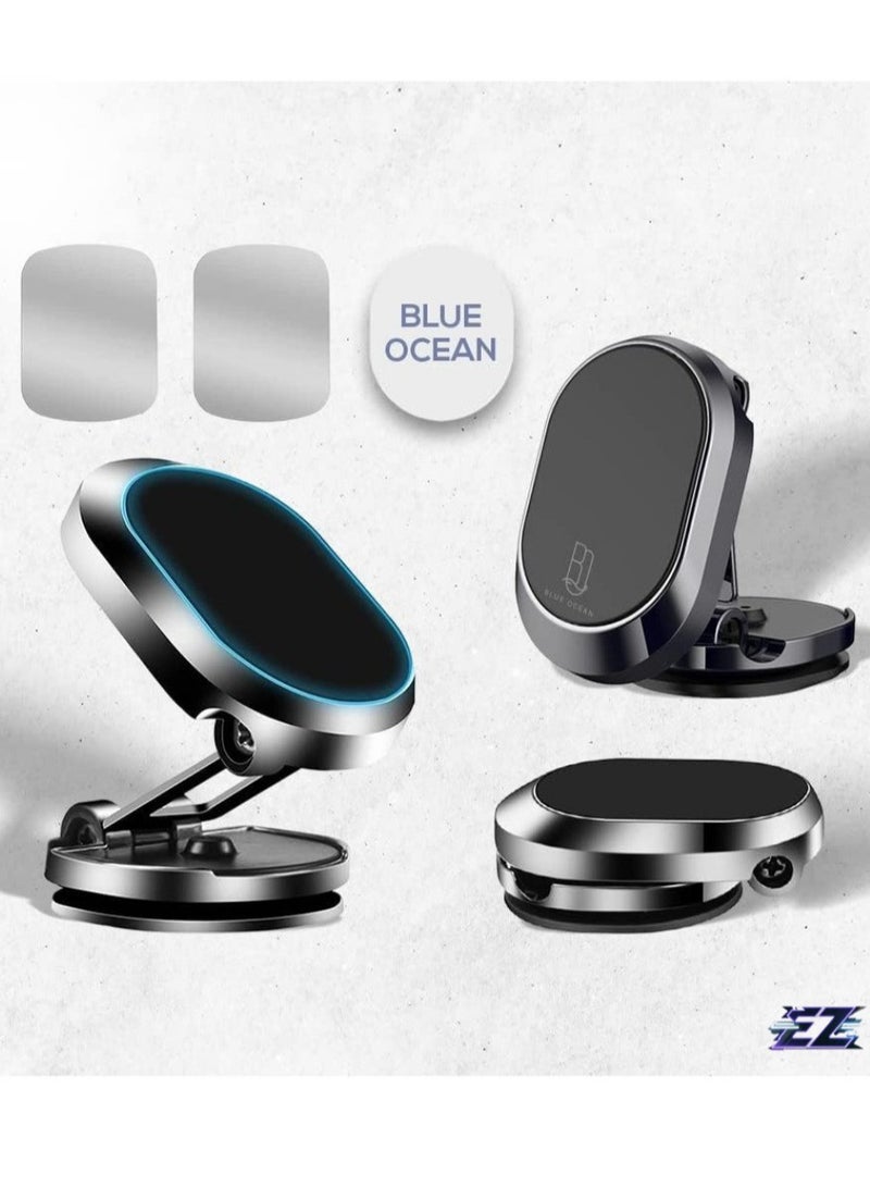 ELTRAZONE "Magnetic Car Phone Holder – Foldable Dashboard Mount with 360° Adjustable Rotation, Aluminum Magnet for Car, Table, Kitchen, and More (MODEL A - 360º)" - Image 2