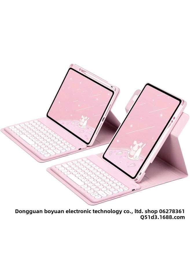 Generic For IPad10.2 Wonderful Control Protective Cover 10 Generation Acrylic Rotating Magnetic Bluetooth Keyboard Protective Cover 10.9 Slot-Color:Night Green Single Leather Case-Product Type:iPad Pro 11 2022/2020 Universal IPadAir4/5 10.9  - Image 4