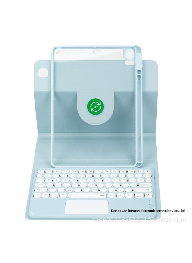 Generic For IPad10.2 Wonderful Control Protective Cover 10 Generation Acrylic Rotating Magnetic Bluetooth Keyboard Protective Cover 10.9 Slot-Color:Night Green Single Leather Case-Product Type:iPad Pro 11 2022/2020 Universal IPadAir4/5 10.9  - Image 5