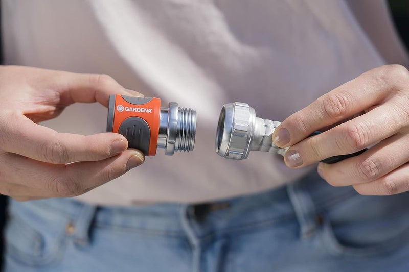 Gardena 39017 Premium Metal Female Garden Hose Connector - Orange - Image 5