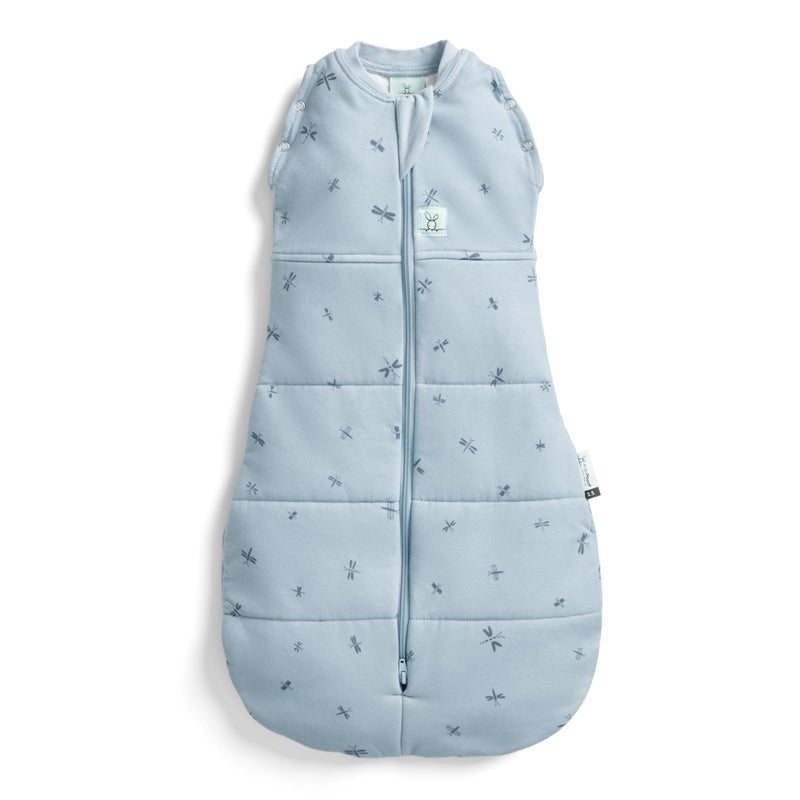ergoPouch Cocoon Swaddle Sack 10 TOG Baby Sleep Sack Gentle Snug Fit Helps Calm Startle Reflex Ideal for Arms InOut Sleeping Soft Breathable Fabric for Better Sleep 0 Months Dragonflies - Image 2