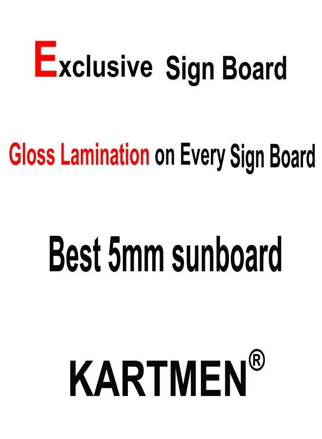 KARTMEN Sign Board Red Push Pull Door - Image 3