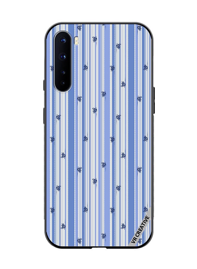 VR CREATIVE Protective Case Cover For OnePlus Nord Stripe Stencil Floral With Polka Dots Design Multicolour - Image 1