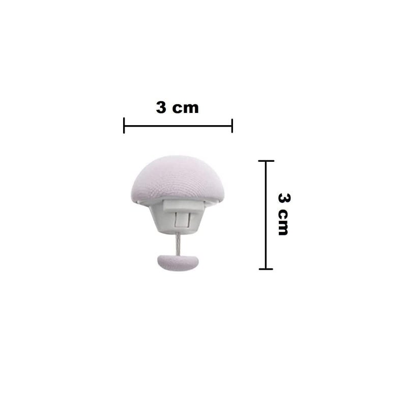 CEPLO CEPLO Cotton Mushroom Shape Duvet Clips NonSlip Comforter Quilt HolderOneKey Unlock for Bed SheetsMattress Covers Blankets Curtains and Socks Fixator for Secure Grey Pack of 8  - Image 2