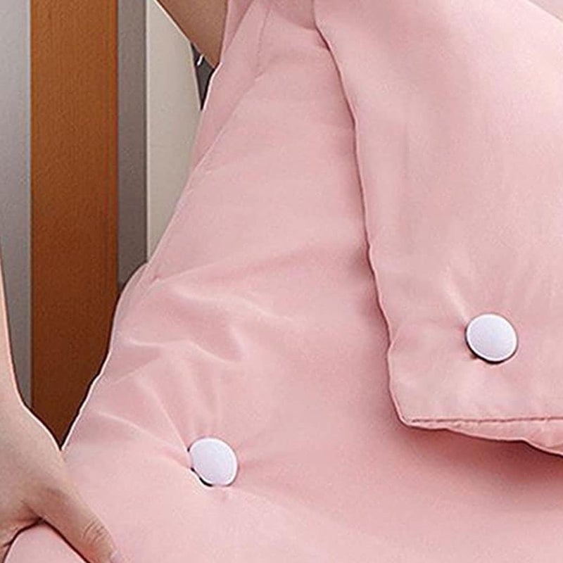 CEPLO CEPLO Cotton Mushroom Shape Duvet Clips NonSlip Comforter Quilt HolderOneKey Unlock for Bed SheetsMattress Covers Blankets Curtains and Socks Fixator for Secure Grey Pack of 8  - Image 4