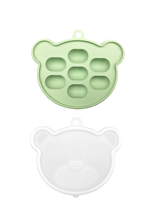 bebeFuture Popsicle Molds Set 7 Pieces Ice Popsicle Maker-BPA Free,Easy-Release Ice Pop Molds,Homemade Ice Cream Molds (Green) - Image 3