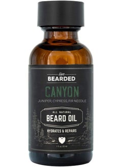 Live Bearded : Beard Oil Canyon Premium Beard And Skin Care With Jojoba Oil 1 Fl. Oz. Beard Itch And Dry Skin Relief Handcrafted With Allnatural Ingredients Made In The Usa  - Image 1