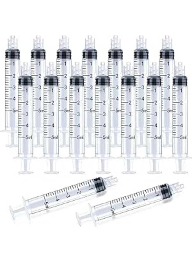 Protect 5ml Disposable Luer Lock Syringe No Needle | Sterile Individually Packed Plastic Syringe | Leak-Proof Luer Lock Tip for Medical, Laboratory, Veterinary & Industrial Use - Image 2