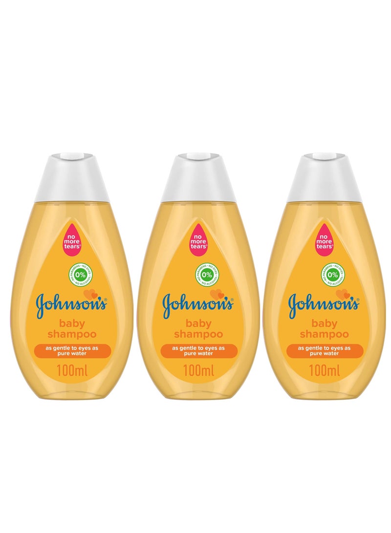 Johnson's Pack Of 3 JOHNSON'S Baby Shampoo 100ml - Image 1