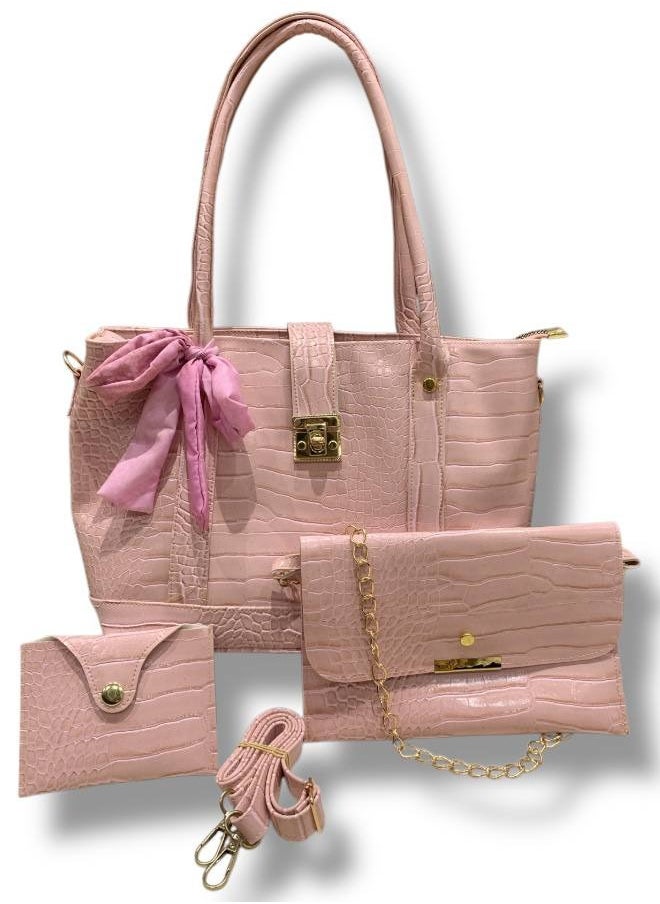 ماركة غير محددة - طقم شنط راقي بتصميم عملي ونقشة فاخرة - Image 1