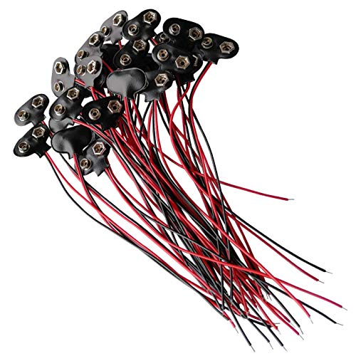 PGSA2Z® 20 Pics 9V Battery Clip Connector. - Image 1