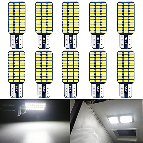 UNXMRFF - Super Bright Natural White T10 921 922 912 LED Bulb for 12V RV Ceiling Dome Light/RV Interior Lighting/Travel Trailer/Camper/Boat (Pack of 10) - Image 1