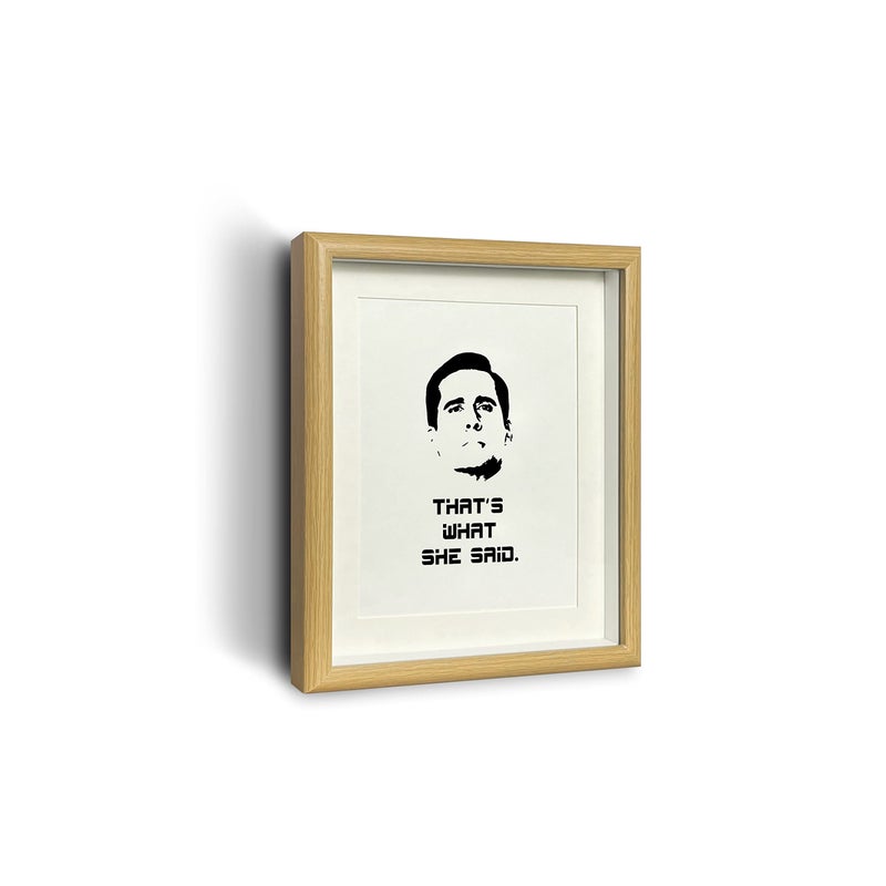 Time Roaming The Office Merchandise Motivational Photo Frame Inspirational Wall Art for The Office Decor The Office Quote Poster for Coworker  Friend or The Office TV Show Fans  Michael Scott Pet Phrase ( 8.8  X - Image 1