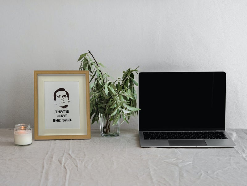 Time Roaming The Office Merchandise Motivational Photo Frame Inspirational Wall Art for The Office Decor The Office Quote Poster for Coworker  Friend or The Office TV Show Fans  Michael Scott Pet Phrase ( 8.8  X - Image 5