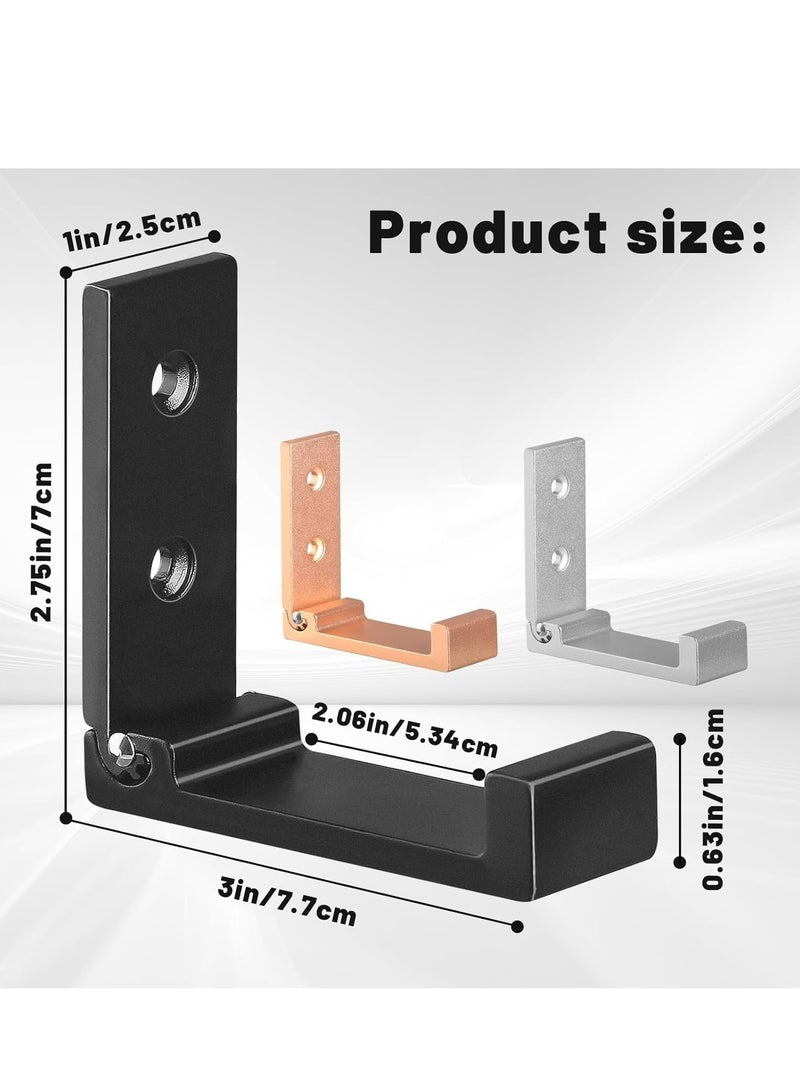 Folding Wall Hooks - 5-Pack Heavy-Duty Hooks for Coats, Towels, Closet, and Headphones - Image 2