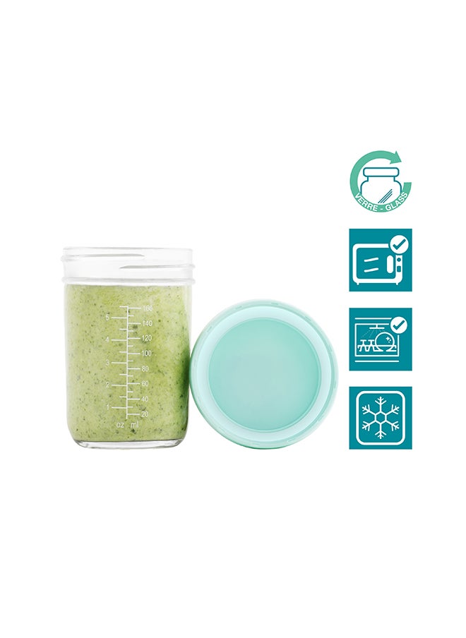 babymoov Pack Of 8 Glass Baby Bowls Multiset, Airtight Food Storage Containers - 1440 Ml  - Image 2