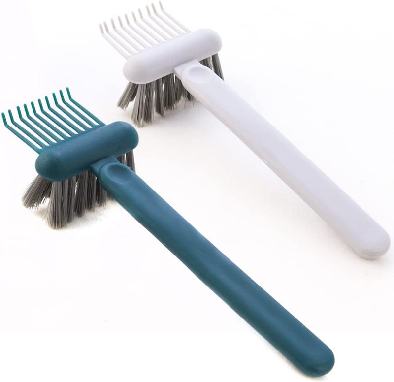 2 Pack Home and Salon Use Comb Cleaning Brush Hair Brush Remover 2in1 Comb Cleaner with Pick and Bristles Hair Brush Cleaner Tool Rake Comb Cleaner Cleaning Tool for Cleaning Hair Dust
