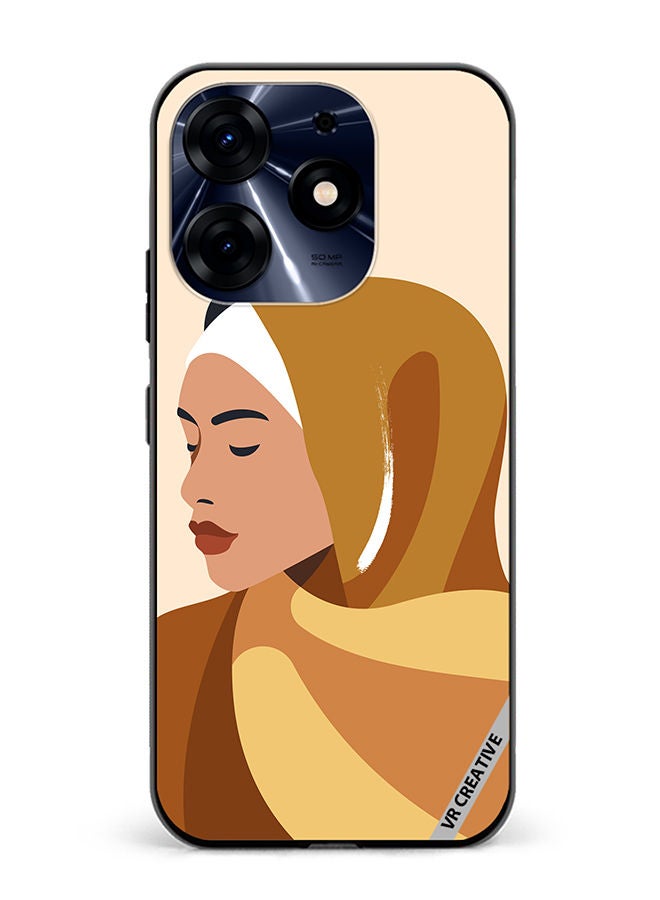 VR CREATIVE Protective Case Cover For Tecno Spark 10 Pro Cartoon Woman Shape Design Multicolour - Image 1