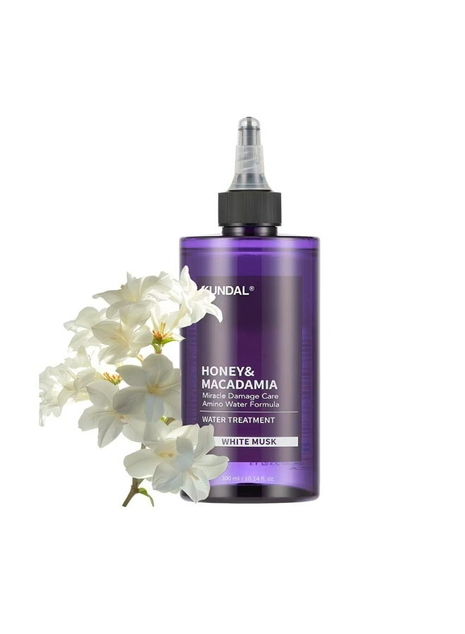 KUNDAL Honey & Macadamia Miracle Damage Care Water Treatment White Musk 300 mL - Image 3