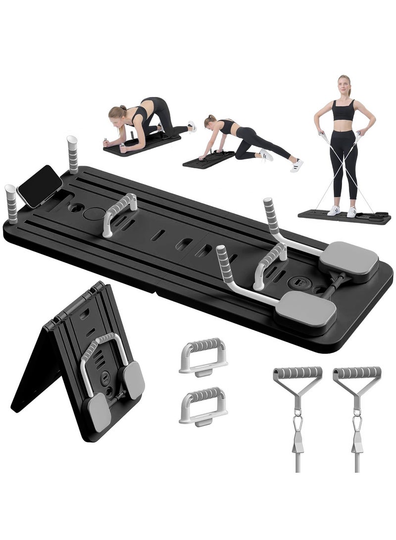 WAKYME Pilates Board Multifunctional Abdominal Board Ab Core Trainer Ab Trainer Machine Ab Board Exercise Board Abs Workout Equipment Core Workout Equipment (Black) - Image 1