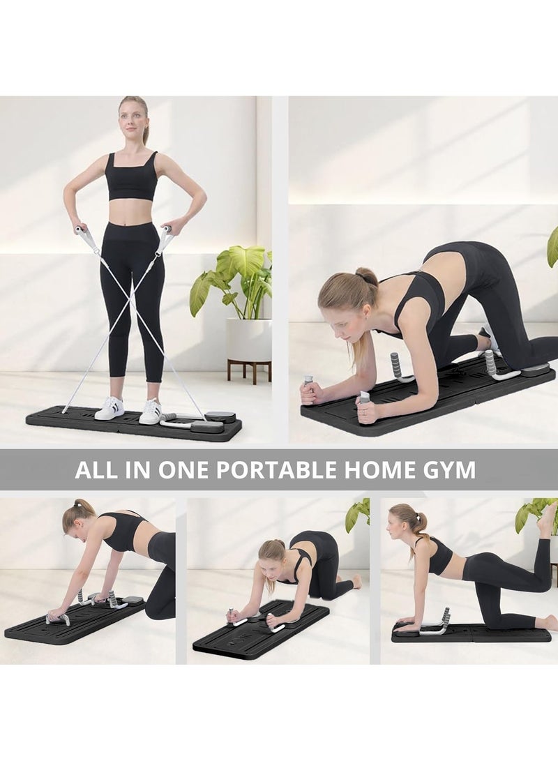 WAKYME Pilates Board Multifunctional Abdominal Board Ab Core Trainer Ab Trainer Machine Ab Board Exercise Board Abs Workout Equipment Core Workout Equipment (Black) - Image 4