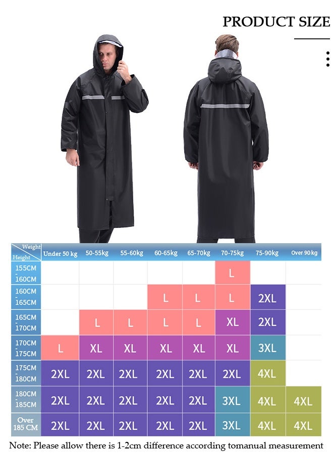 DUNISO Rain Suit Jacket Raincoat,  Portable Raincoat with Hood Reusable Rain Coats,Emergency Camping Survival Suit, Lightweight Jacket Rainwear for Men and Women Outdoor All-Sport Waterproof Breathable - Image 5