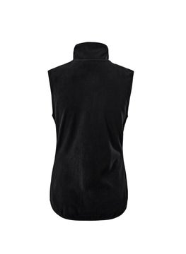 Tchibo Women Plain Fleece Vest, Black  - Image 3