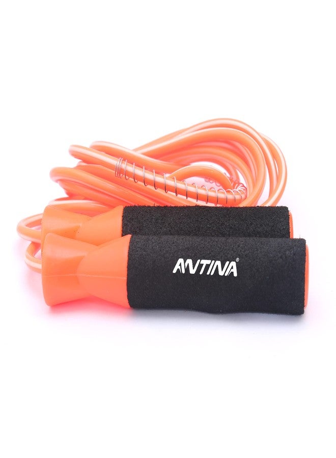 Antina Ball Bearing-Orange-Black Jump Rope Workout-Professional Skipping Rope Silicone Comfortable Grips, Heavy Jump Ropes Adults Fitness Women Men, Cardio Boxing Endurance Training Exercise - Image 5