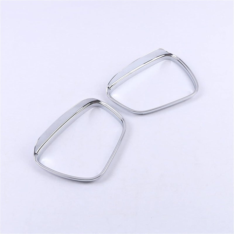 DEMULAX ABS Chromed Rearview Mirror Rain Shield Cover Trim - Image 2
