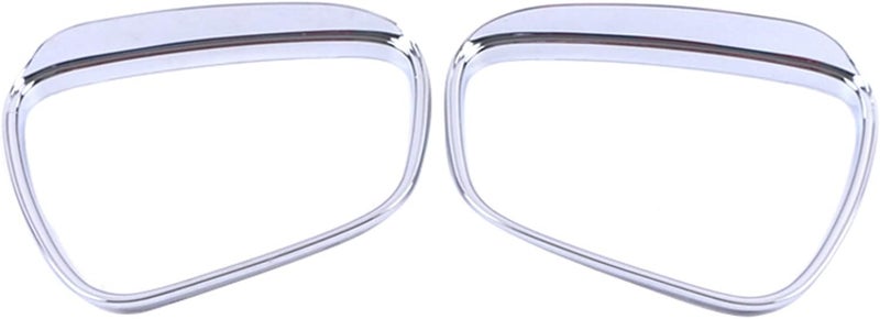 DEMULAX ABS Chromed Rearview Mirror Rain Shield Cover Trim - Image 1