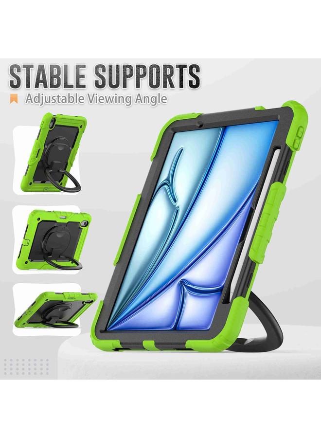 Zaboon Case For iPad Air 11 2025 / 2024 Handle Silicone Hydric PC Tablet Case with Shoulder Strap - Image 5
