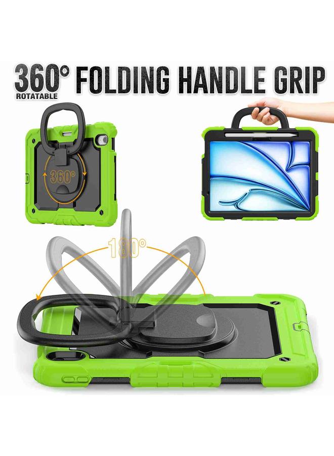 Zaboon Case For iPad Air 11 2025 / 2024 Handle Silicone Hydric PC Tablet Case with Shoulder Strap - Image 3