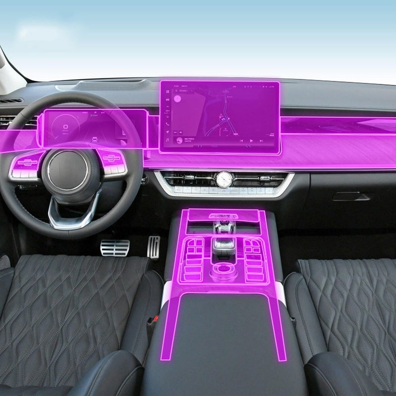 LAVIYE Car Interior Center Console Transparent TPU Protective Film AntiScratch Film Accessories PPFfor GWM Tank 500 20222023