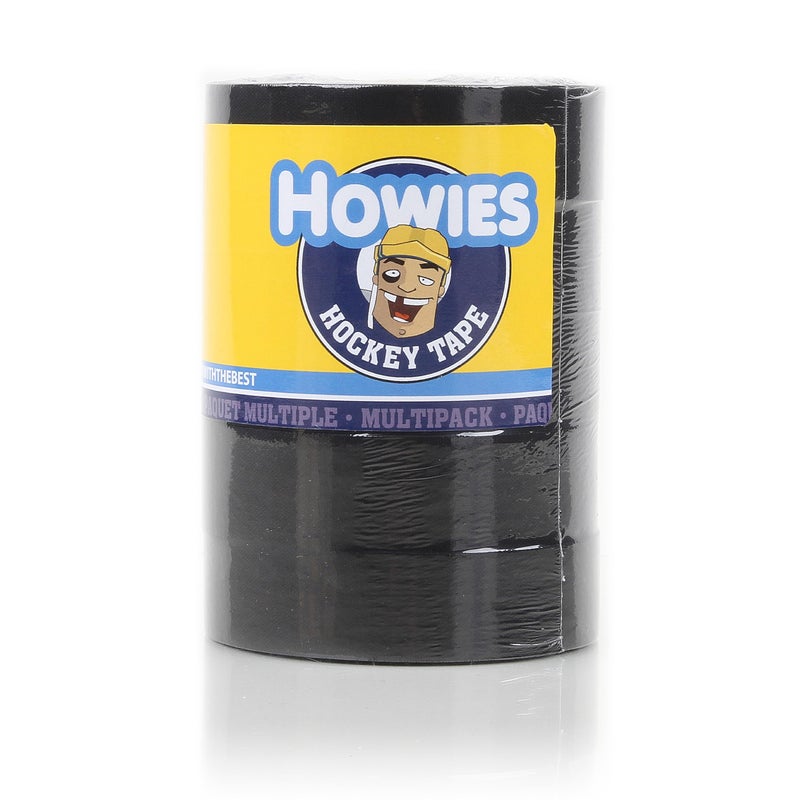 Howies Hockey - Black Hockey Tape 5 Pack - Cloth Stick Tape - Strong Grip, Long-Lasting Adhesive for Stick Blade, Lacrosse, Baseball - 1 Inch x 20 Yards - Professional Quality for All Sports - Image 1