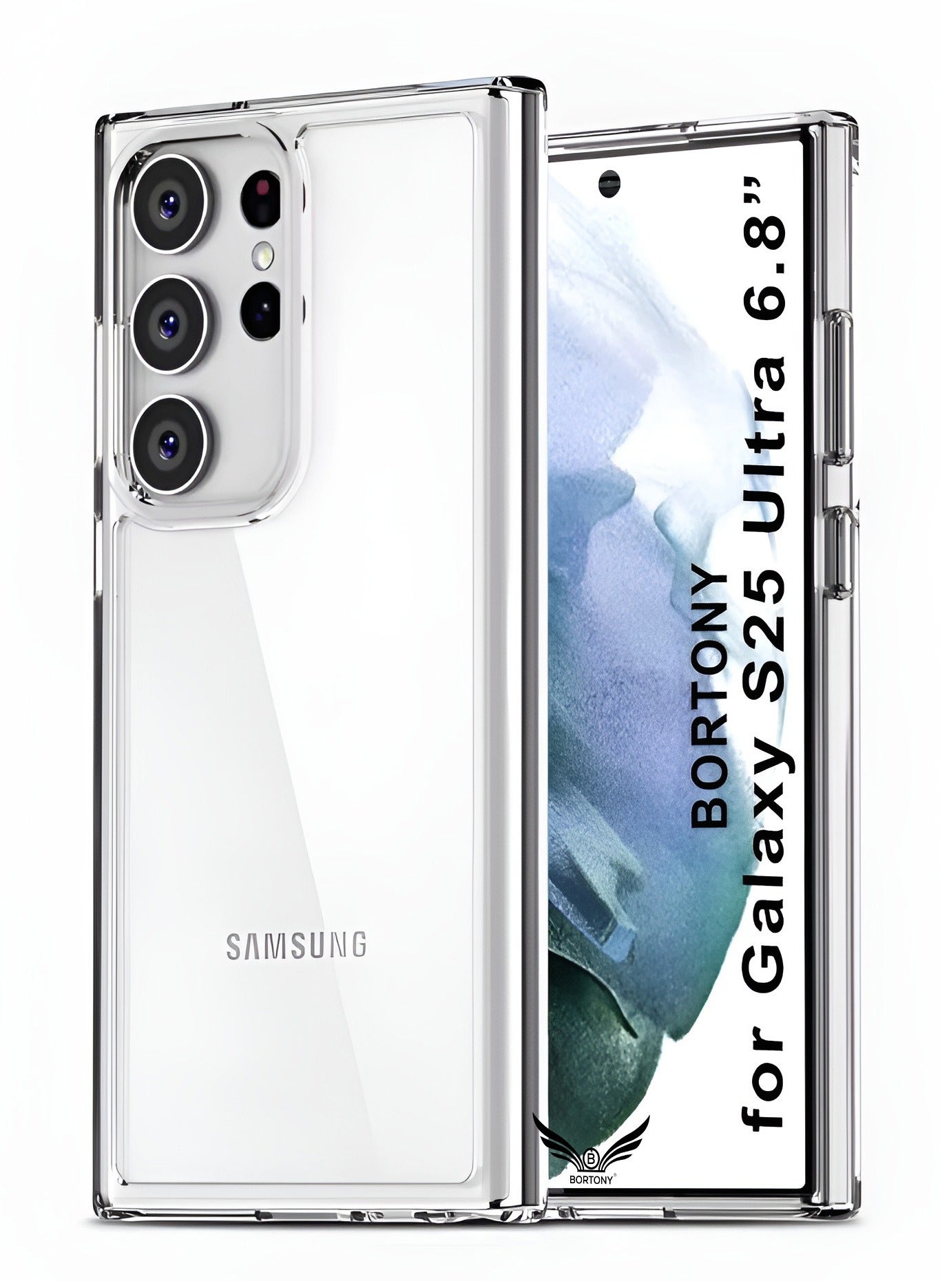 Samsung Galaxy S25 Ultra Case Cover Transparent Yellowing Resistant Anti-Scratch Shockproof Galaxy S25 Ultra Cover Drop Protection Phone Case for Samsung Galaxy S25 Ultra 6.8 inch