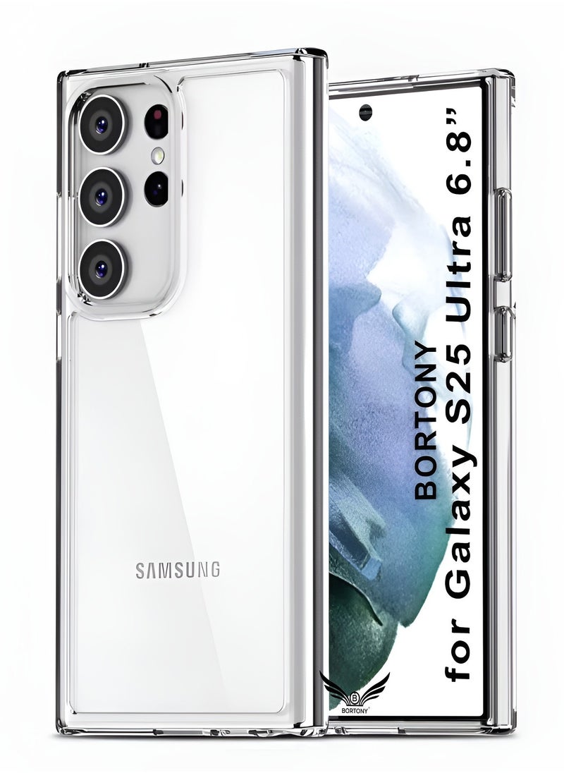 BORTONY Samsung Galaxy S25 Ultra Case Cover Transparent Yellowing Resistant Anti-Scratch Shockproof Galaxy S25 Ultra Cover Drop Protection Phone Case for Samsung Galaxy S25 Ultra 6.8 inch  - Image 1