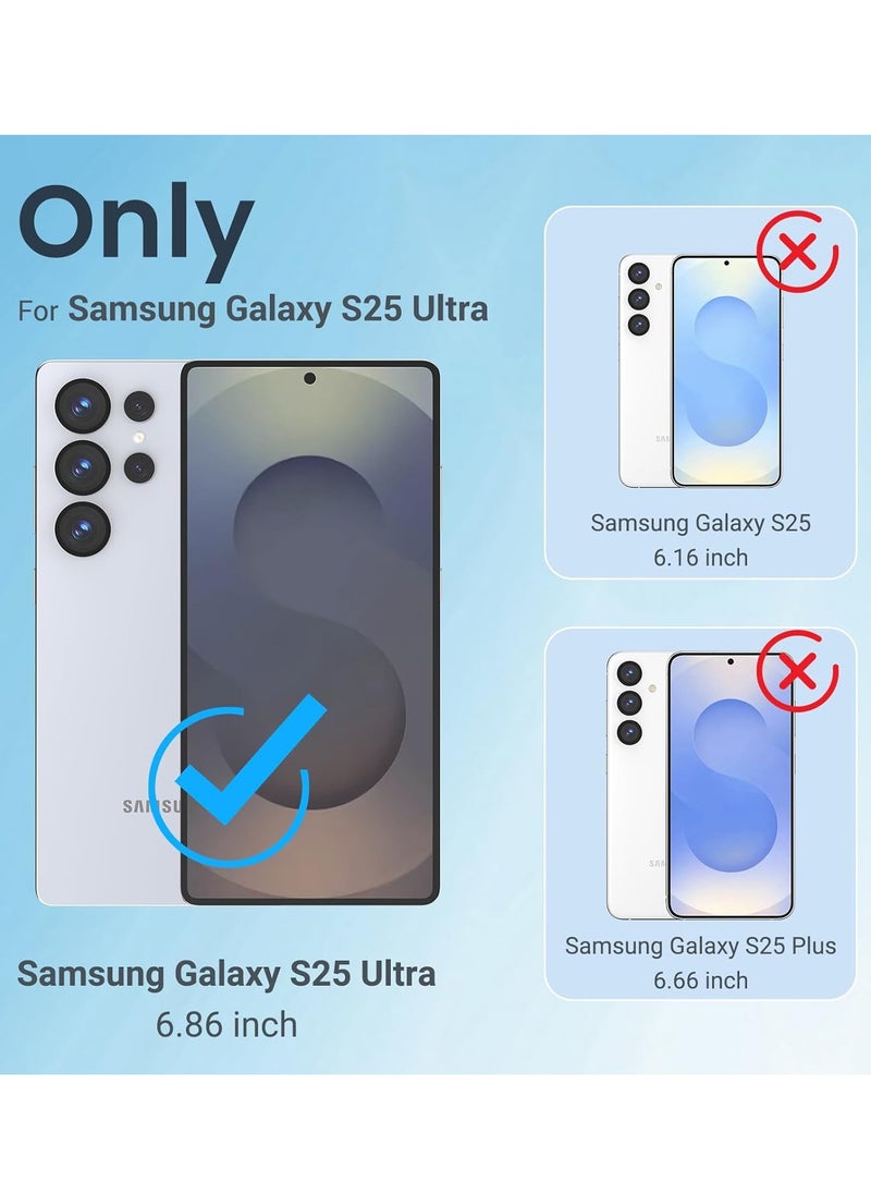 BORTONY Samsung Galaxy S25 Ultra Case Cover Transparent Yellowing Resistant Anti-Scratch Shockproof Galaxy S25 Ultra Cover Drop Protection Phone Case for Samsung Galaxy S25 Ultra 6.8 inch  - Image 2
